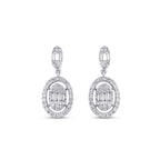 0,42 ct. Diamant Baguette Ohrringe