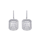 1,62 ct. Diamant Baguette Ohrringe