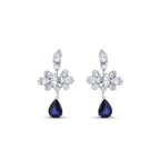 4,33 ct. Diamant Saphir Ohrringe