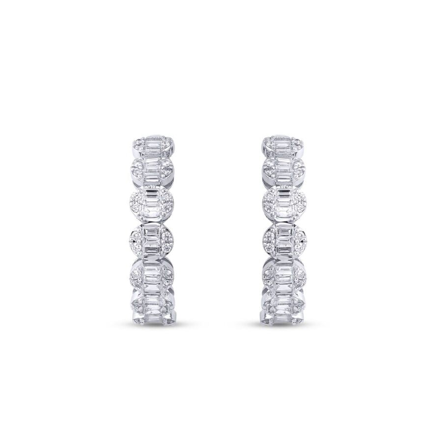 1,01 ct. Diamant Baguette Ohrringe
