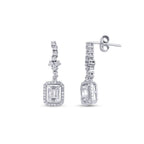 0,72 ct. Diamant Baguette Ohrringe