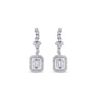 0,72 ct. Diamant Baguette Ohrringe