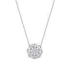 0,64 ct. Diamant Baguette Halskette