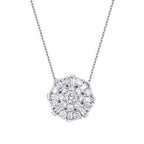 0,64 ct. Diamant Baguette Halskette