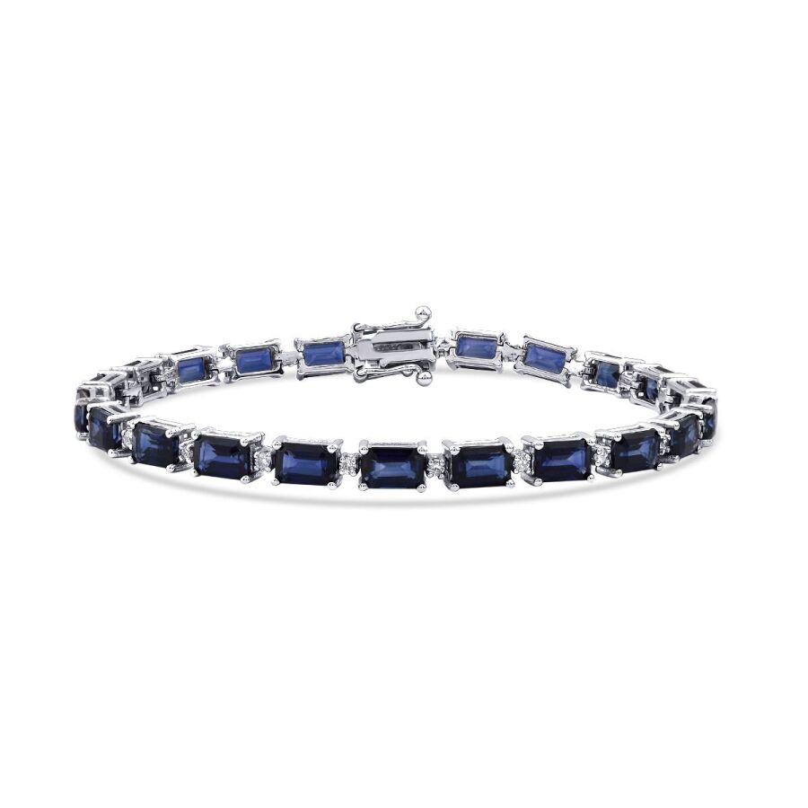 9,28 ct. Diamant Saphir Armband