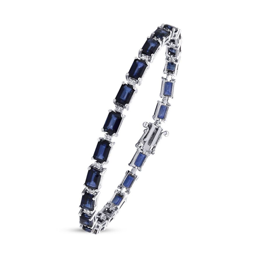 9,28 ct. Diamant Saphir Armband