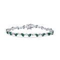 6,03 ct. Diamant Smaragd Armband