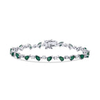6,03 ct. Diamant Smaragd Armband