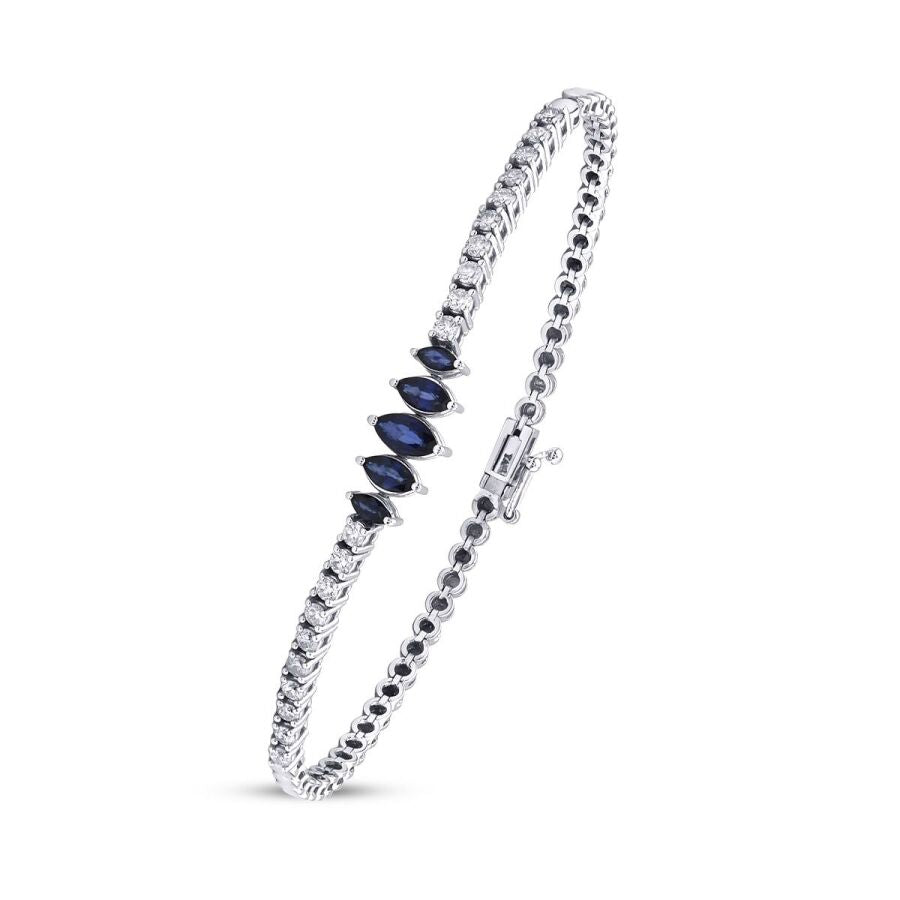 1.61 ct. Diamant Saphir Armband