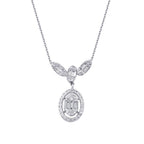 0,28 ct. Diamant Baguette Halskette