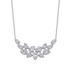 0,65 ct. Diamant Baguette Halskette