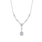 1,20 ct. Diamant Baguette Halskette