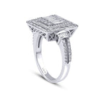 0,91 ct. Diamant Baguette Ring