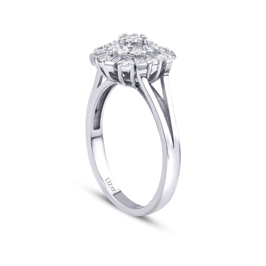 0.64 ct. Baguette Diamant Ring