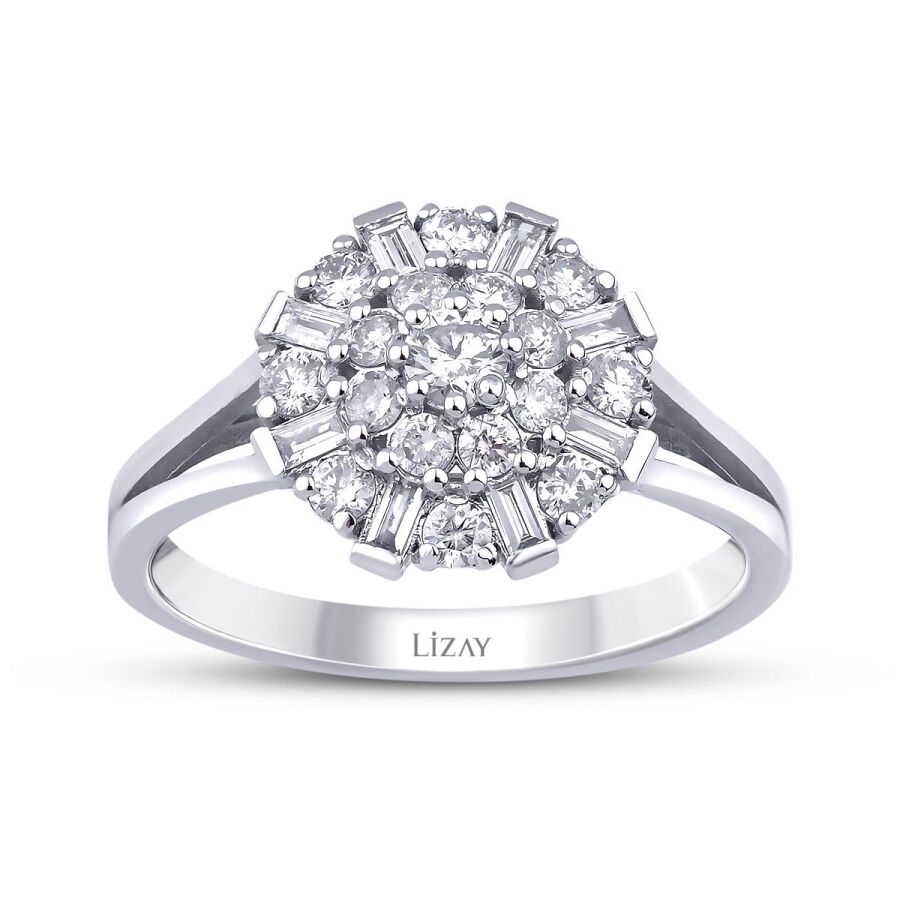 0.64 ct. Baguette Diamant Ring
