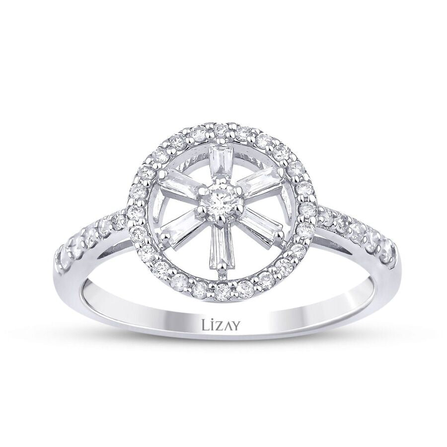 0,36 ct. Diamant Baguette Ring