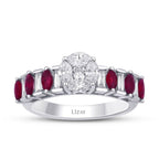 1,34 ct. Diamant Rubin Ring