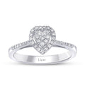 0,20 ct. Diamant Herz Ring
