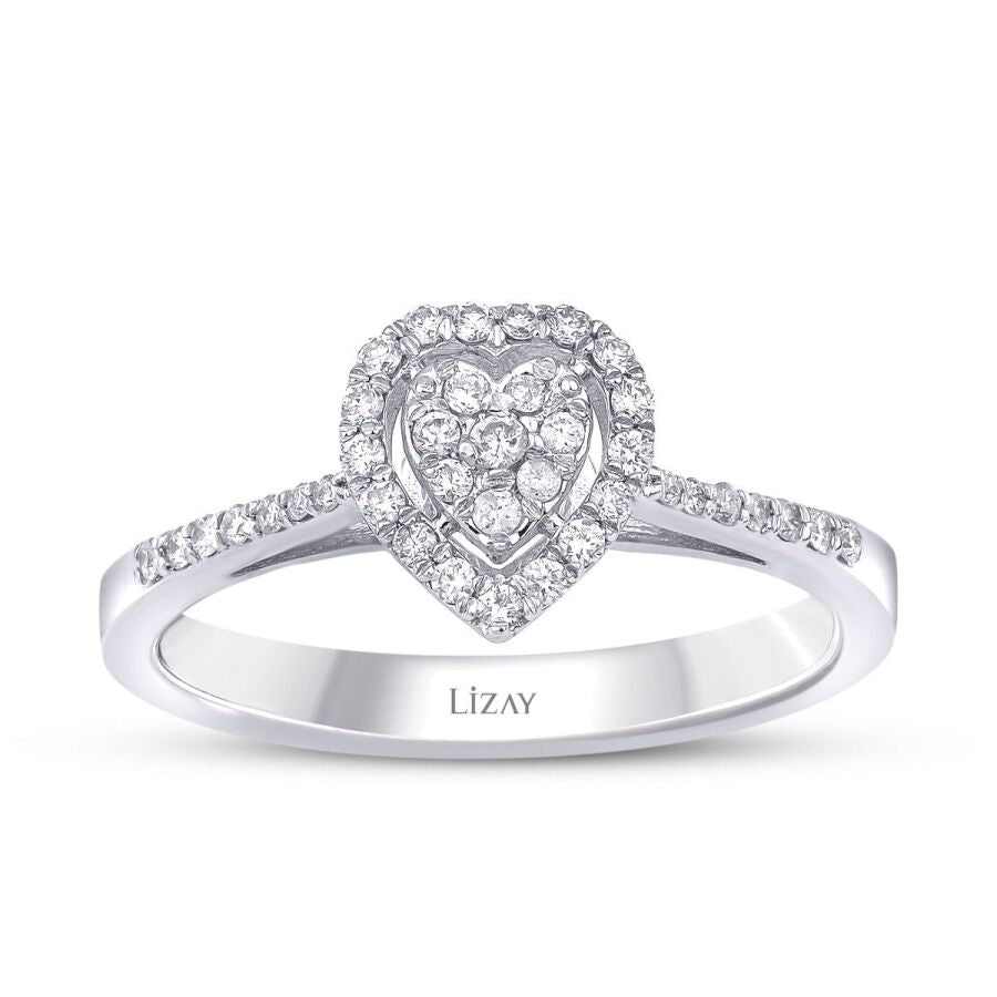 0.20 ct. Diamant Herz Ring