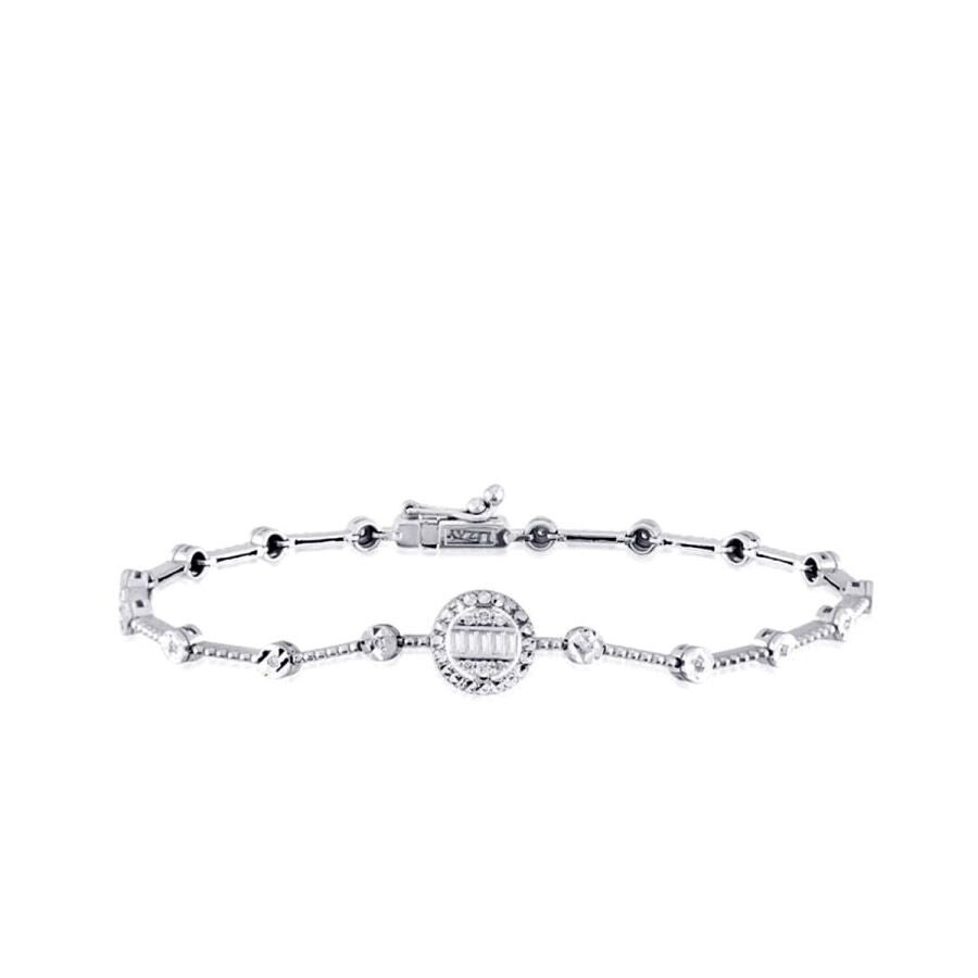 0.16 ct. Diamant Baguette Armband