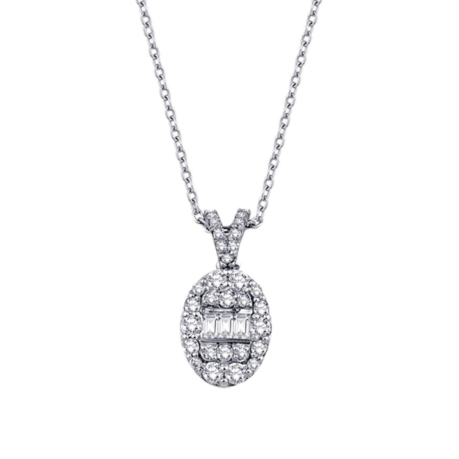 0.43 ct. Diamant Baguette Trend Halskette