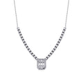 1,02 ct. Diamant Baguette Halskette