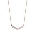 0,21 ct. Diamant Baguette Halskette