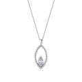 0,27 ct. Diamant Baguette Halskette