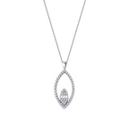 0,27 ct. Diamant Baguette Halskette