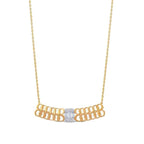 0,31 ct. Diamant Baguette Halskette