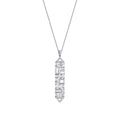 0,63 ct. Diamant Baguette Halskette