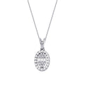 0,06 ct. Diamant Baguette Halskette