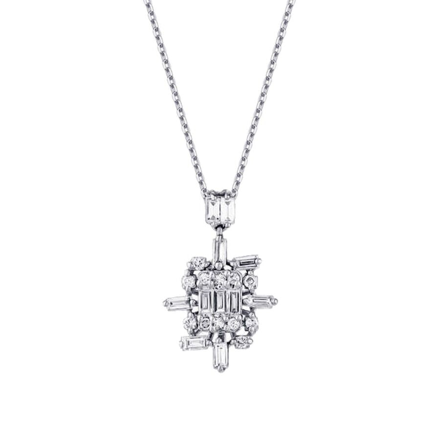 0.26 ct. Diamant Baguette Trend Halskette