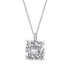 1.29 ct. Diamant Baguette Halskette