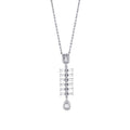 0,54 ct. Diamant Baguette Halskette