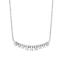 0,72 ct. Diamant Baguette Halskette