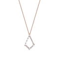 0.34 ct. Diamant Baguette Halskette