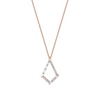 0.34 ct. Diamant Baguette Halskette