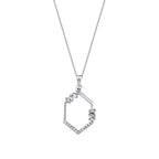 0,31 ct. Diamant Baguette Halskette