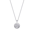 0.29 ct. Diamant Baguette Halskette