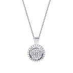 0.29 ct. Diamant Baguette Halskette