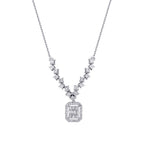 0,57 ct. Diamant Baguette Halskette