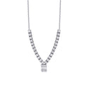 0,56 ct. Diamant Baguette Halskette