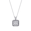 0.37 ct. Diamant Baguette Halskette