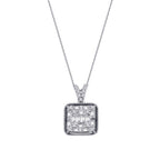 0.37 ct. Diamant Baguette Halskette
