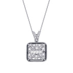 0,37 ct. Diamant Baguette Halskette