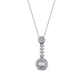0,19 ct. Diamant Baguette Halskette