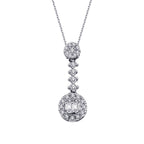 0.19 ct. Diamant Baguette Halskette