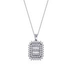 0,63 ct. Diamant Baguette Halskette