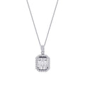 0.36 ct. Diamant Baguette Halskette